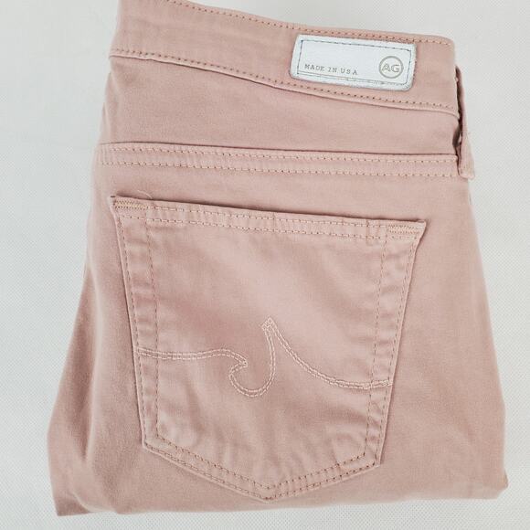 AG Adriano Goldschmied Y2K The Stilt Cigarette Leg Pants Blush Pink Size 26 - Picture 6 of 14